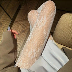 Hollowed Out Mesh Pantyhose Material Polyester Spandex