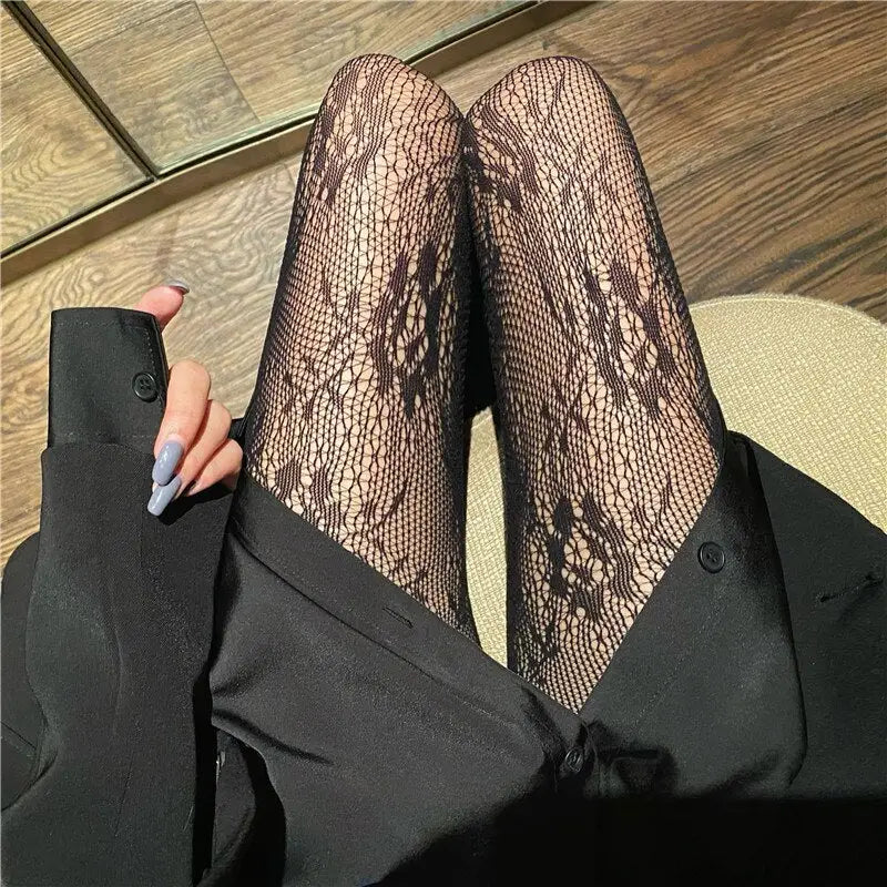Hollowed Out Mesh Pantyhose Material Polyester Spandex