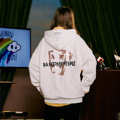 Hooded Jacket Dangerous People Fabric t063fll083jc