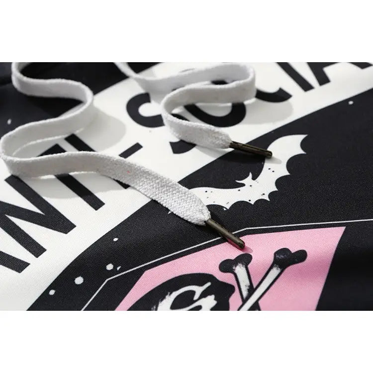 Hoodie Antisocial Goth Gang Dark Aesthetic