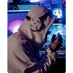 Hoodie Futuristic Streetwear Laser Reflection Design