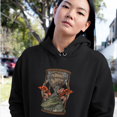 Hoodie One-Life One-Chance Whale and Boat Design Inside