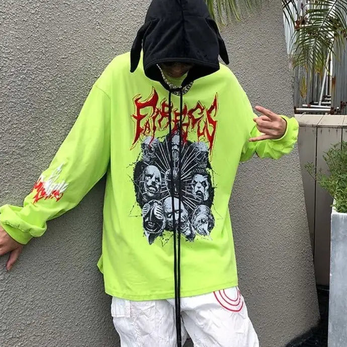 Horror Masks Harajuku Sweatshirt