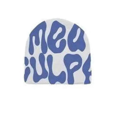 Hundred Take Knitting Warm Beanie for Cold Weather Blue