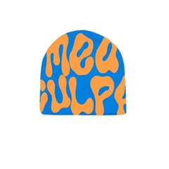 Hundred Take Knitting Warm Beanie for Cold Weather Blue