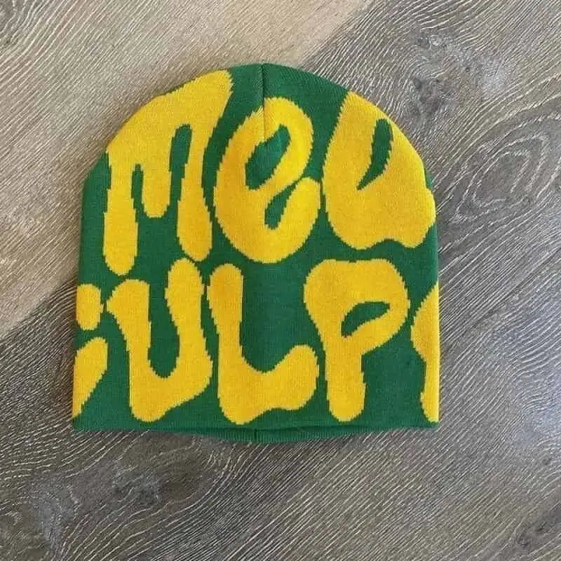 Hundred Take Knitting Warm Beanie for Cold Weather Green