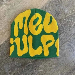 Hundred Take Knitting Warm Beanie for Cold Weather Green