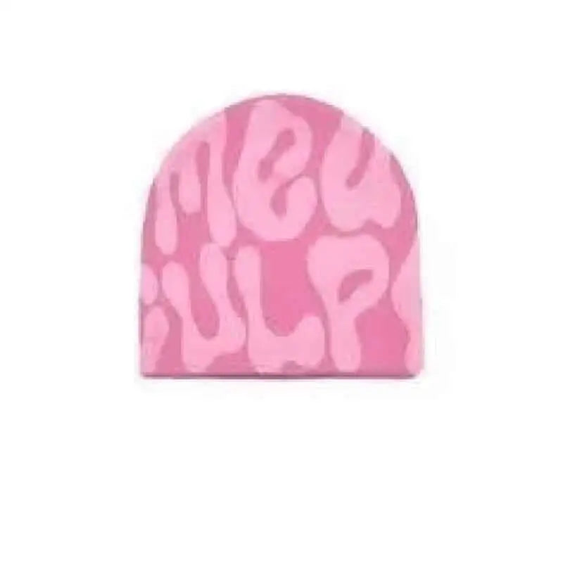 Hundred Take Knitting Warm Beanie for Cold Weather Pink