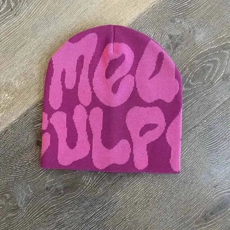 Hundred Take Knitting Warm Beanie for Cold Weather Purple