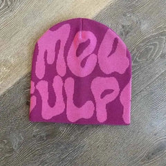 Hundred Take Knitting Warm Beanie for Cold Weather Purple