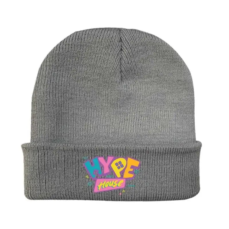 Hype House Elastic Knitted Hat for Women Gray2 / One Size