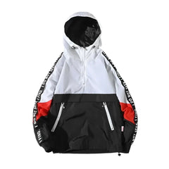 I FIND Waterproof Hooded Zipper Jacket white / S