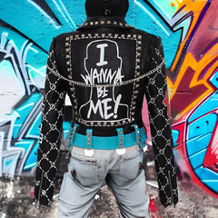 I Wanna Be Me Vegan Leather Jacket