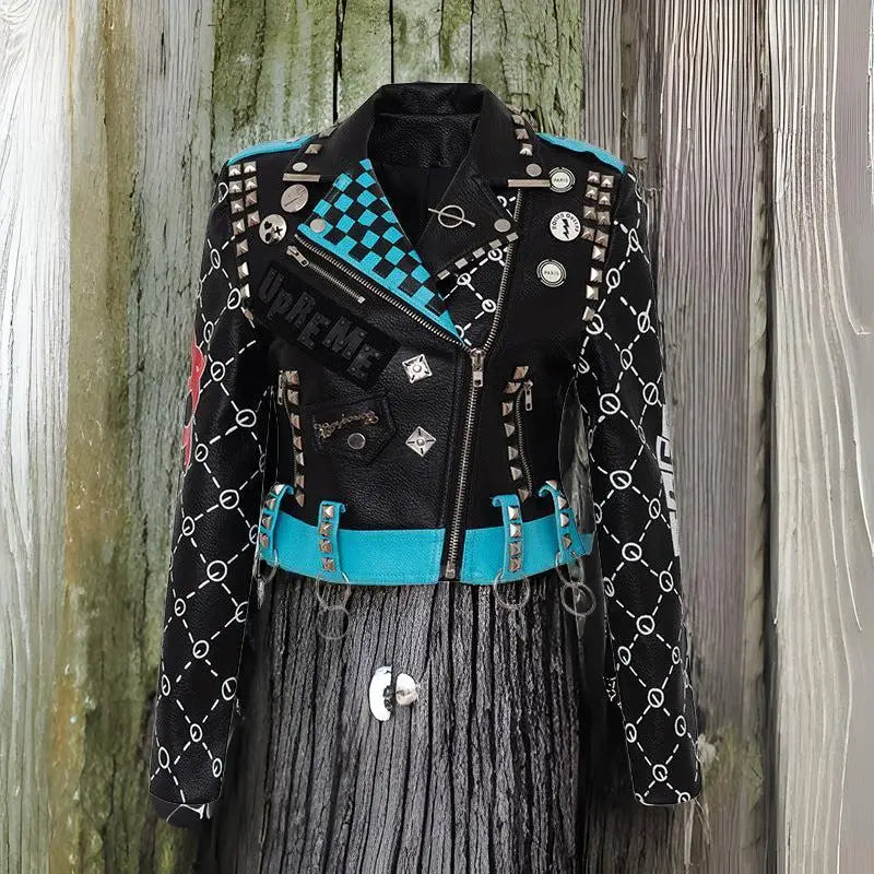 I Wanna Be Me Vegan Leather Jacket