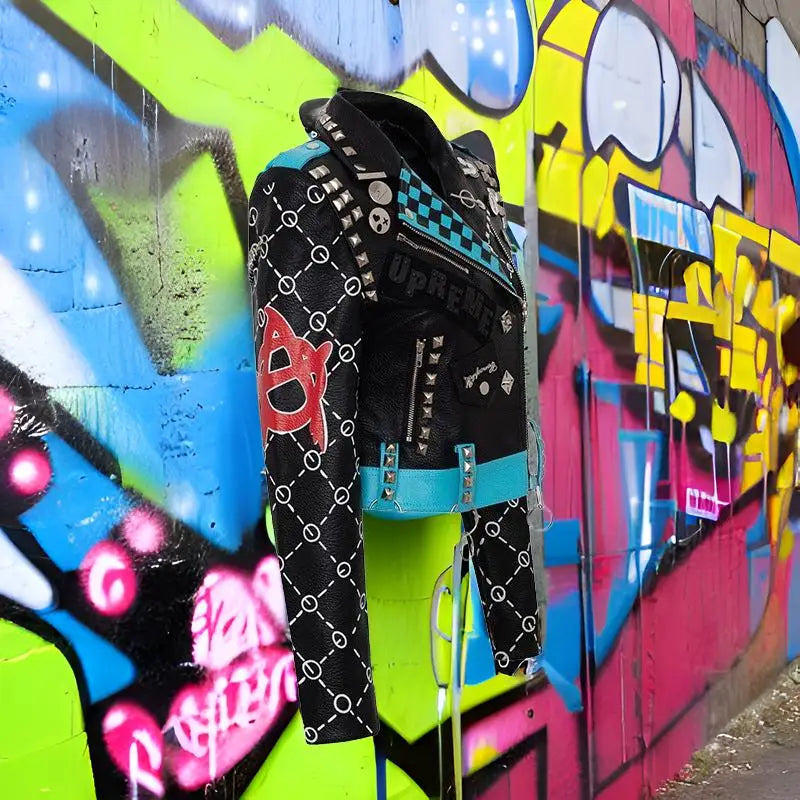 I Wanna Be Me Vegan Leather Jacket