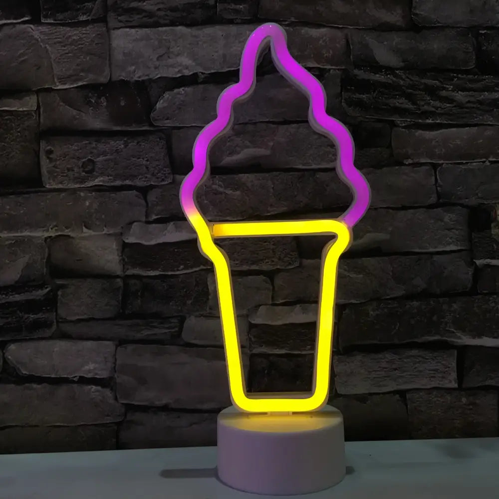 Ice Cream Led Modeling Neon Lamp