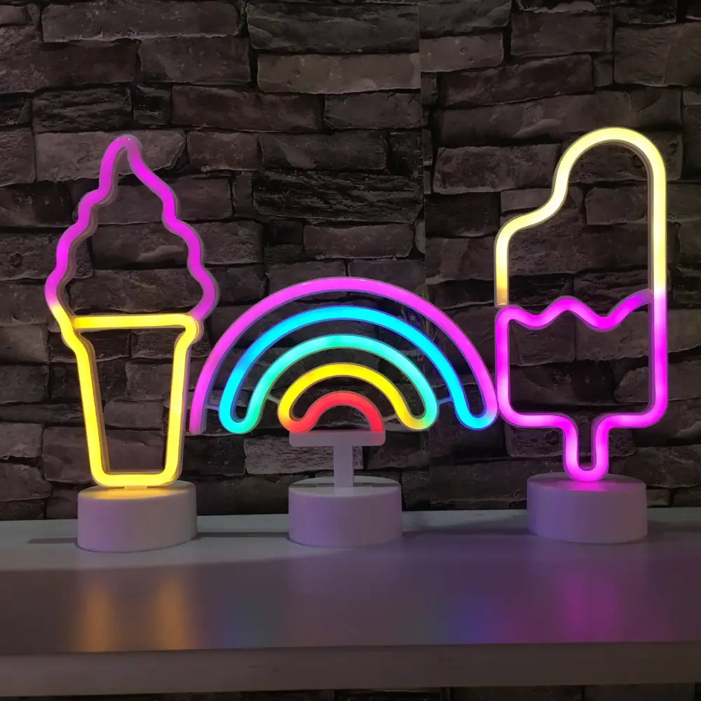 Ice Cream Led Modeling Neon Lamp