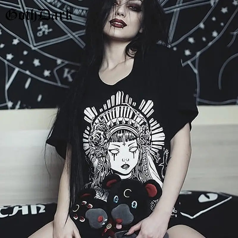 In Goth We Trust Dark Witch T-Shirt