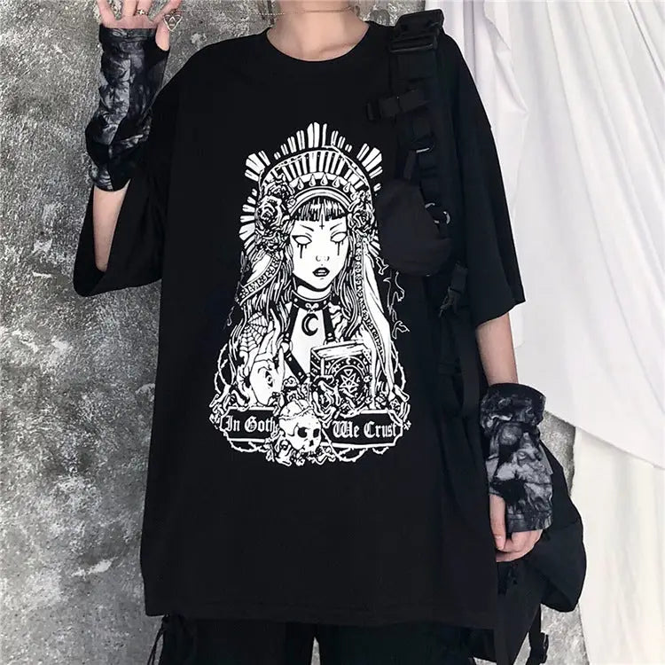 In Goth We Trust Dark Witch T-Shirt