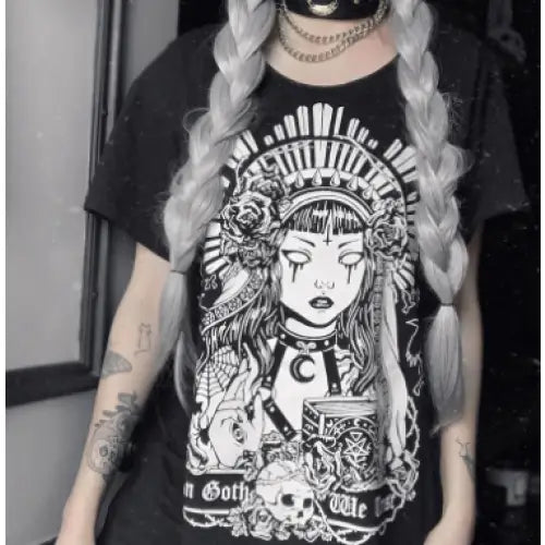 In Goth We Trust Dark Witch T-Shirt