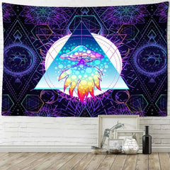 Indian Mandala Psychedelic Mushroom Tapestry Wall