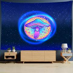 Indian Mandala Psychedelic Mushroom Tapestry Wall