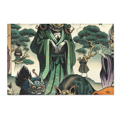 Intricately Designed Yokai Area Rug for Home Decor 36’’ ×