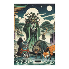 Intricately Designed Yokai Area Rug for Home Decor 48’’ ×