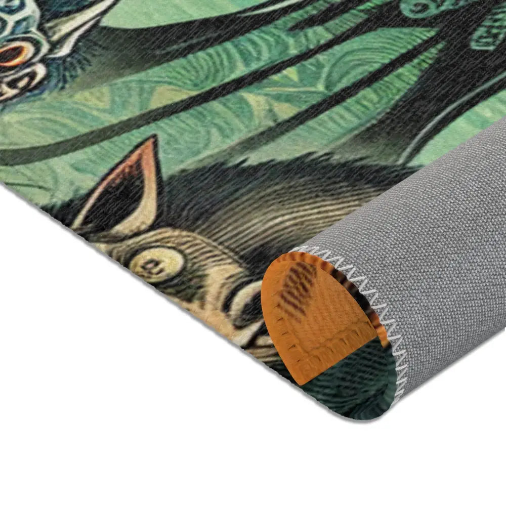 Intricately Designed Yokai Area Rug for Home Decor