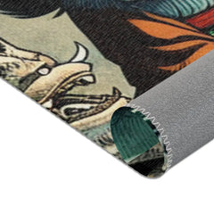 Intricately Designed Yokai Area Rug for Home Decor