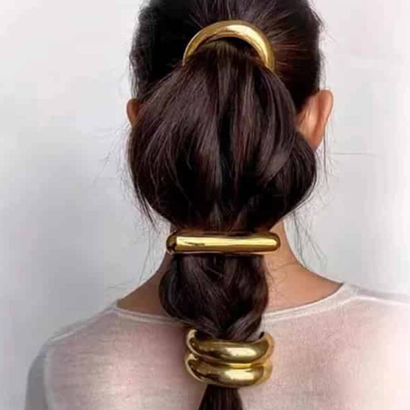 Stainless Steel Double Layer Elastic Hair Bands