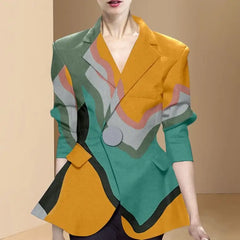 Irregular Forms Colorfull Blazer