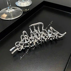 Irregular Hollow Hair Clip for Everyday Hairstyles Abstract