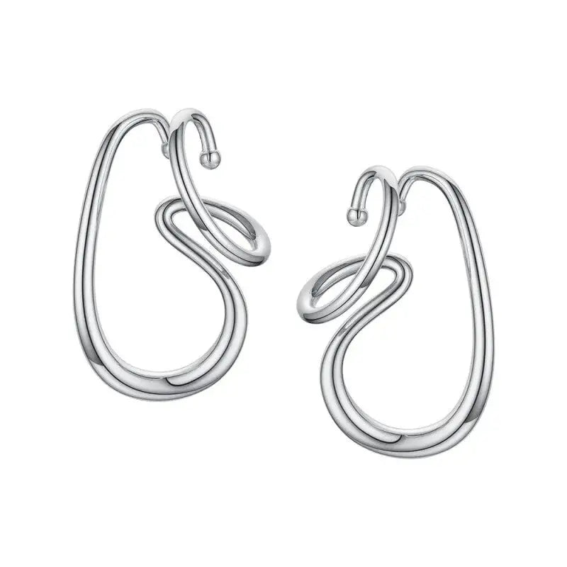 Irregular Line Ear Cuff Earrings