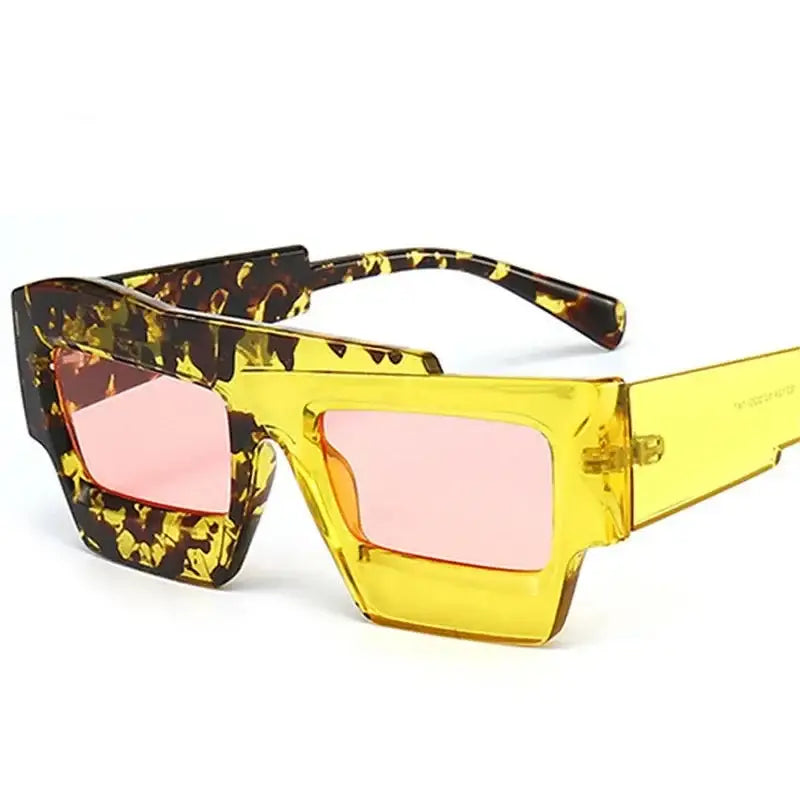 Irregular Retro Double Color Sunglasses for Men and Women