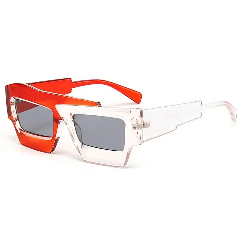 Irregular Retro Double Color Sunglasses for Men and Women