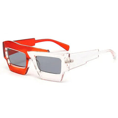 Irregular Retro Double Color Sunglasses for Men and Women