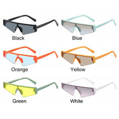 Irregular Shape Sports Sunglasses with UV Protection