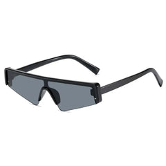 Irregular Shape Sports Sunglasses with UV Protection Black