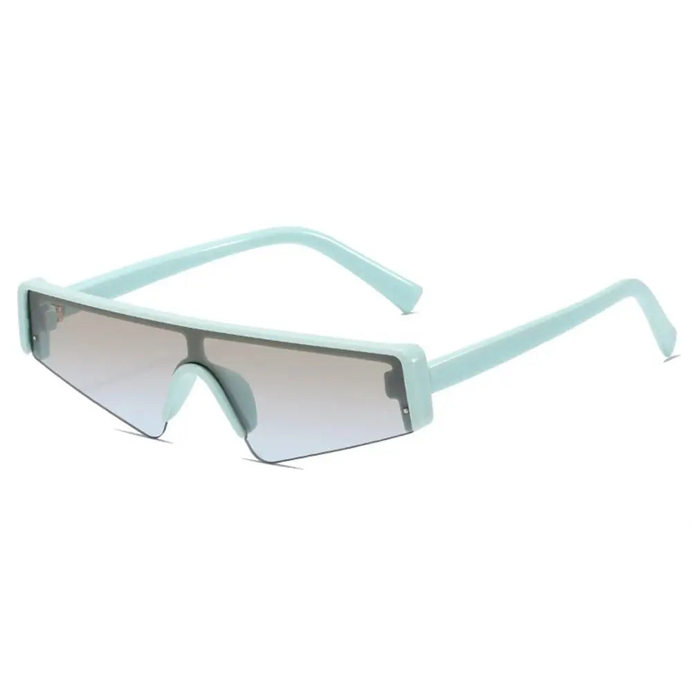 Irregular Shape Sports Sunglasses with UV Protection Blue