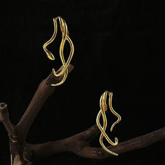 Irregular Snake Body Long Earrings