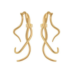 Irregular Snake Body Long Earrings