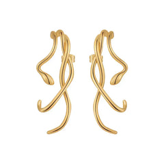 Irregular Snake Body Long Earrings