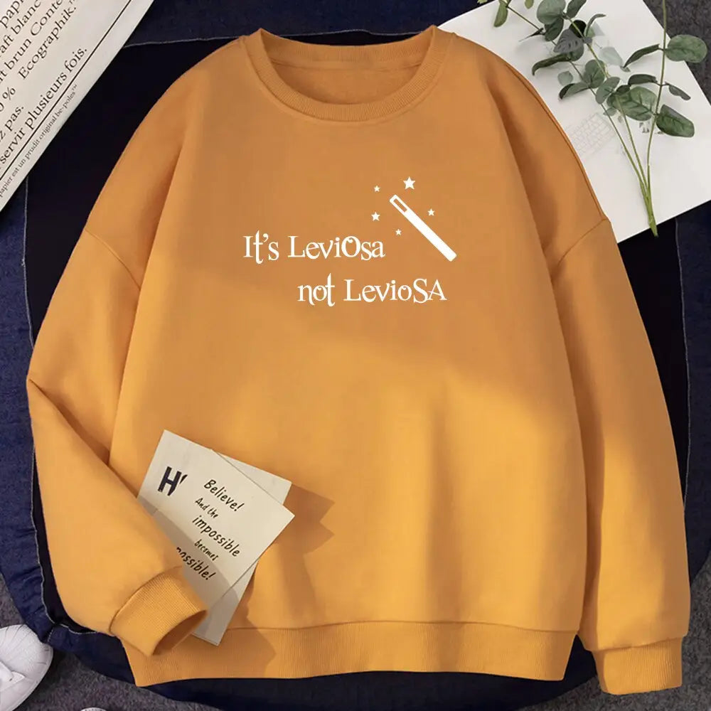 It’s LevIOsa Not LevioSA Funny Sweatshirt - Khaki / XL