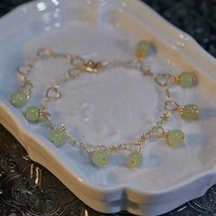 Jade Star and Heart Bracelet Embrace Style