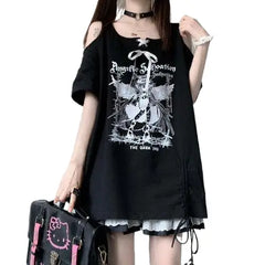 Japanese Anime Angel Print T-Shirt