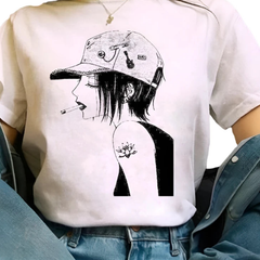 Japanese Anime Woman T-shirts Nana Osaki T Shirt Women Kawaii Nana Graphic Tees Harajuku Summer Top Cartoon Unisex Tshirt Female