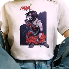 Japanese Anime Woman T-shirts Nana Osaki T Shirt Women Kawaii Nana Graphic Tees Harajuku Summer Top Cartoon Unisex Tshirt Female