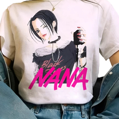 Japanese Anime Woman T-shirts Nana Osaki T Shirt Women Kawaii Nana Graphic Tees Harajuku Summer Top Cartoon Unisex Tshirt Female