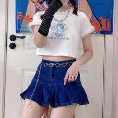 Japanese Archery Girl Crop-Top